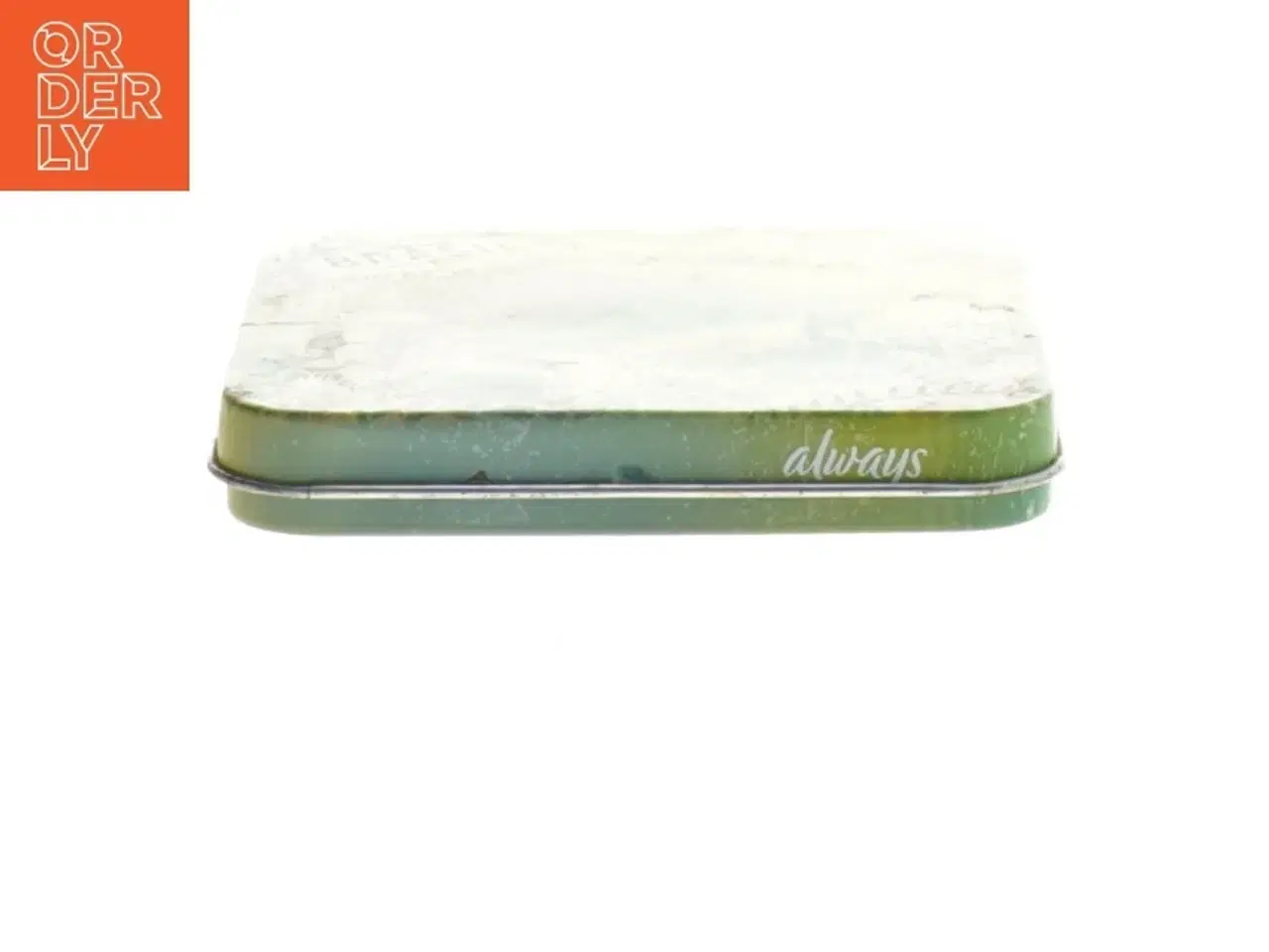 Billede 2 - Dekorativ metalæske med Brasil tema (str. 9,5x9 cm)