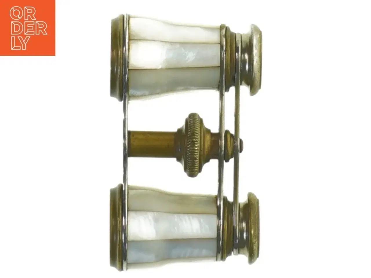 Billede 3 - Antik messing/perlemor opera-kikkerter (str. 9 cm)