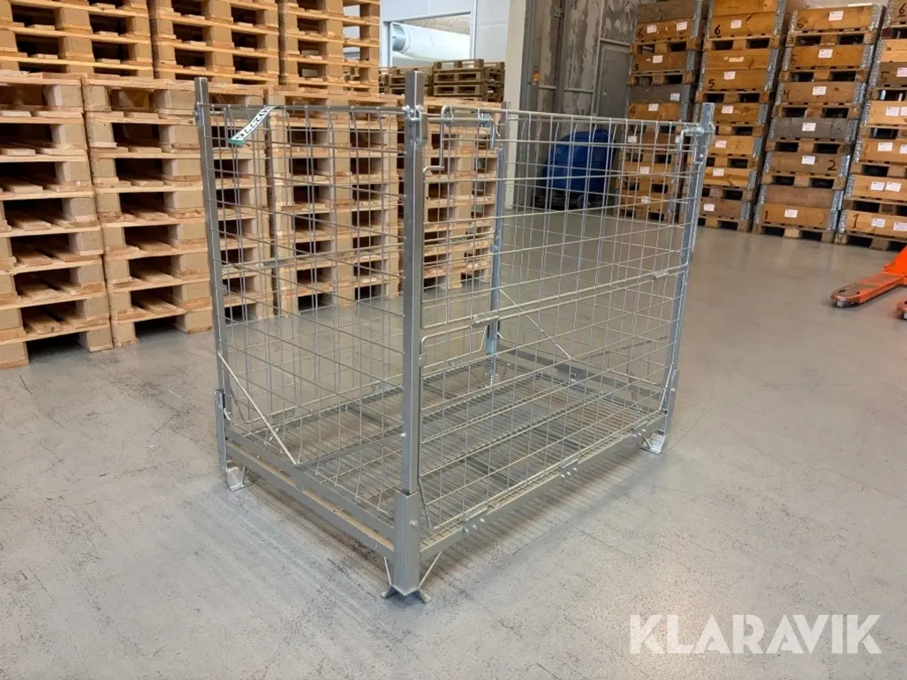Billede 1 - Gitterbur Svensk Stålvarefabrik galvaniseret sammenklappelige 10 styk
