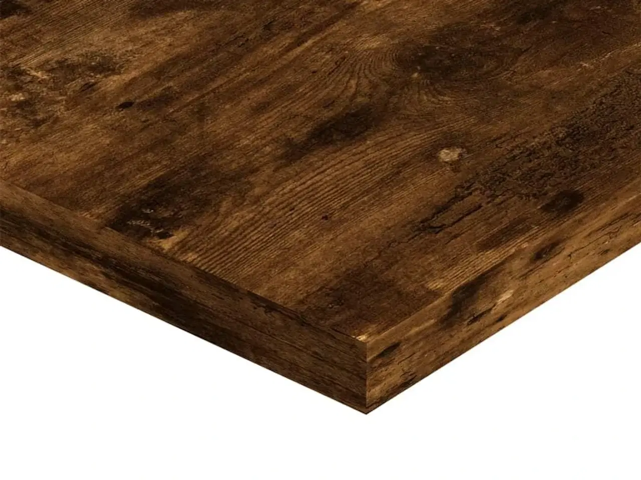 Billede 7 - Væghylder 4 stk. 40x20x1,5 cm konstrueret træ røget egetræ