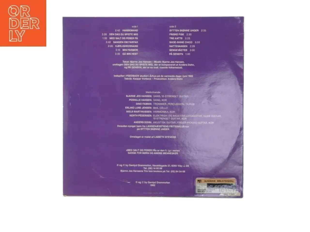 Billede 2 - Vinylplade Med salt og peber på af Bjarne Jes Hansen fra Genlyd Grammofon