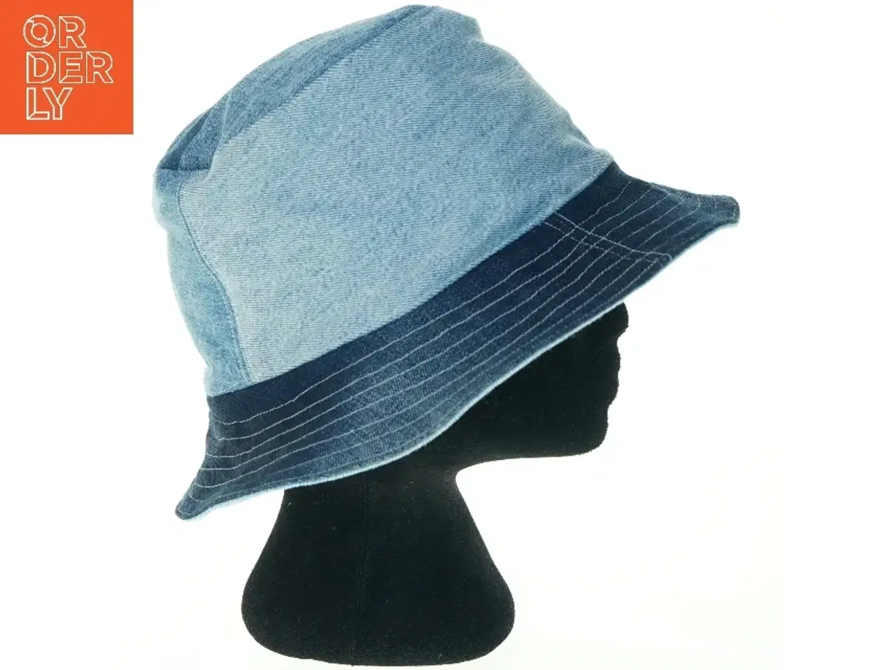 Billede 2 - Blå denim bølle hat (str. Ø. 29 cm)