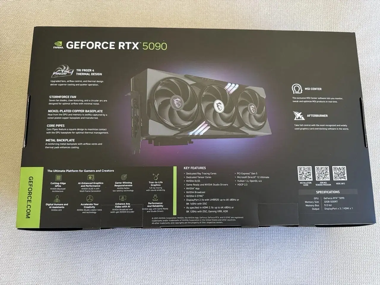 Billede 2 - MSI GeForce RTX 5090 Gaming Trio