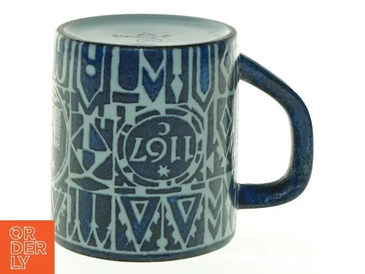 Billede 2 - Blå keramikkrus med København 1967 motiv fra Bing & Grøndahl (str. 12 x 10 cm)