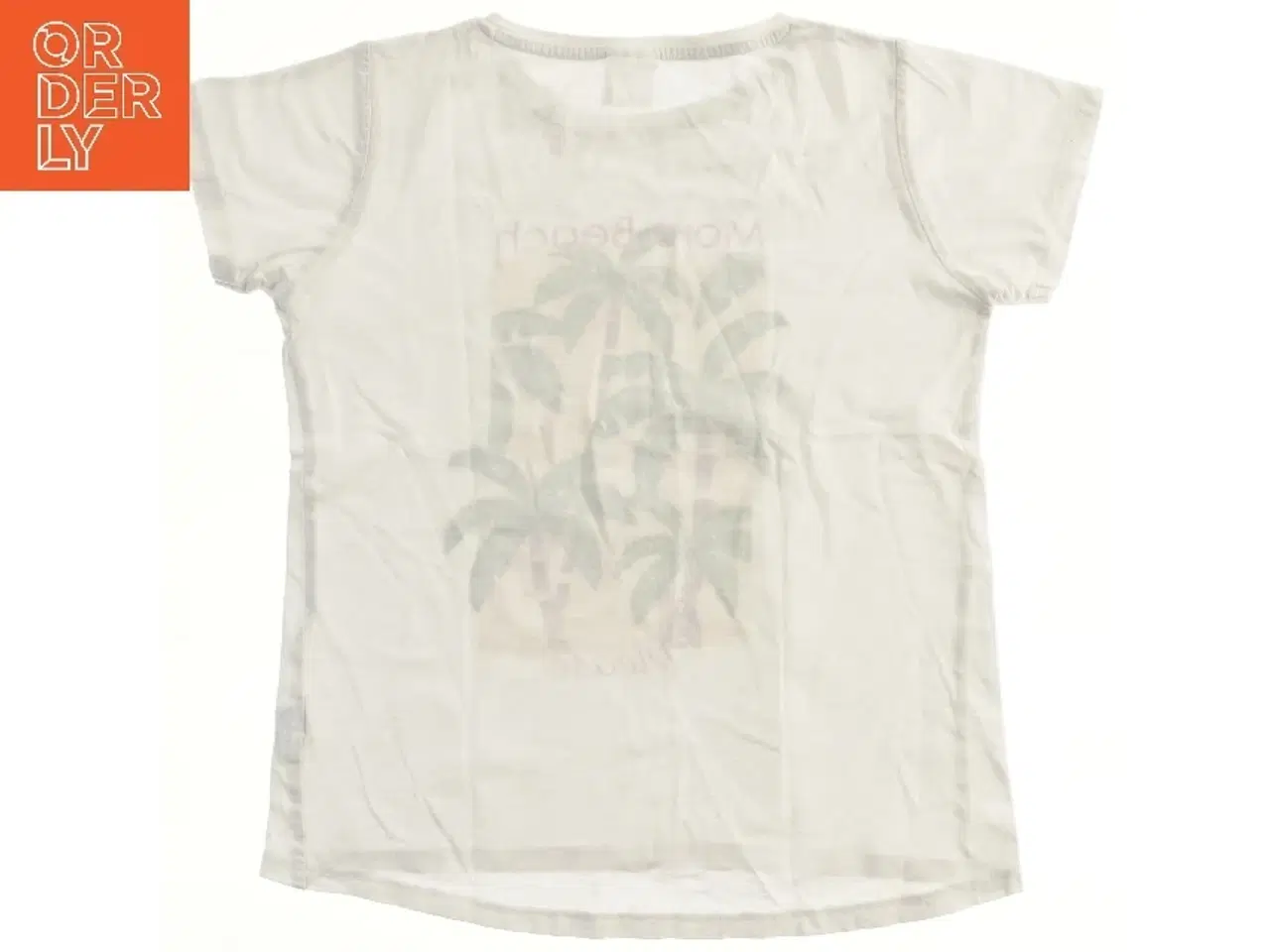 Billede 1 - Hvid T-shirt med palmemotiv fra Zara (str. 140)
