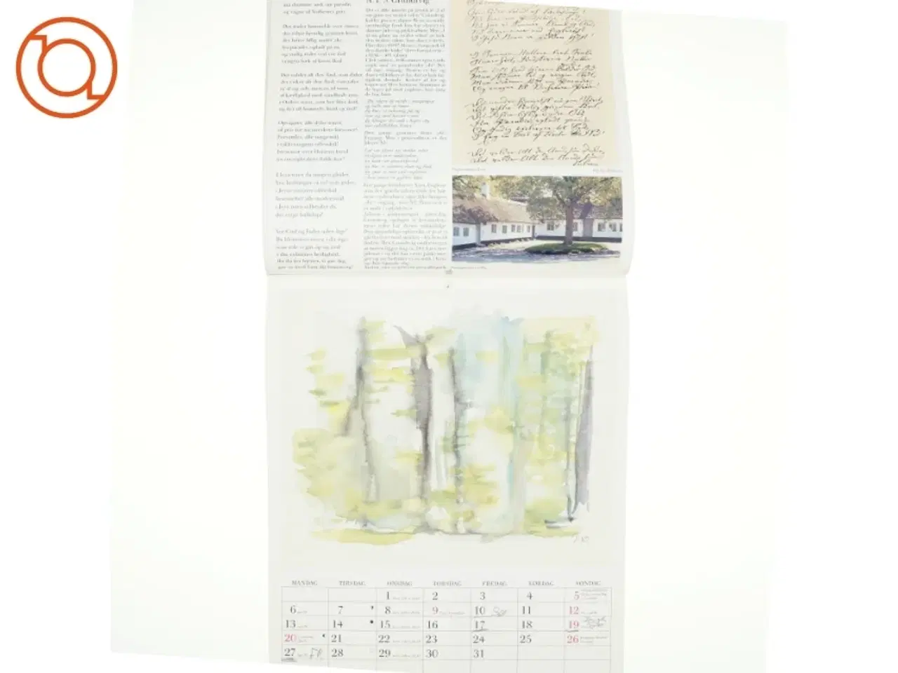 Billede 2 - Kalender - Danske digte, dage og døgn