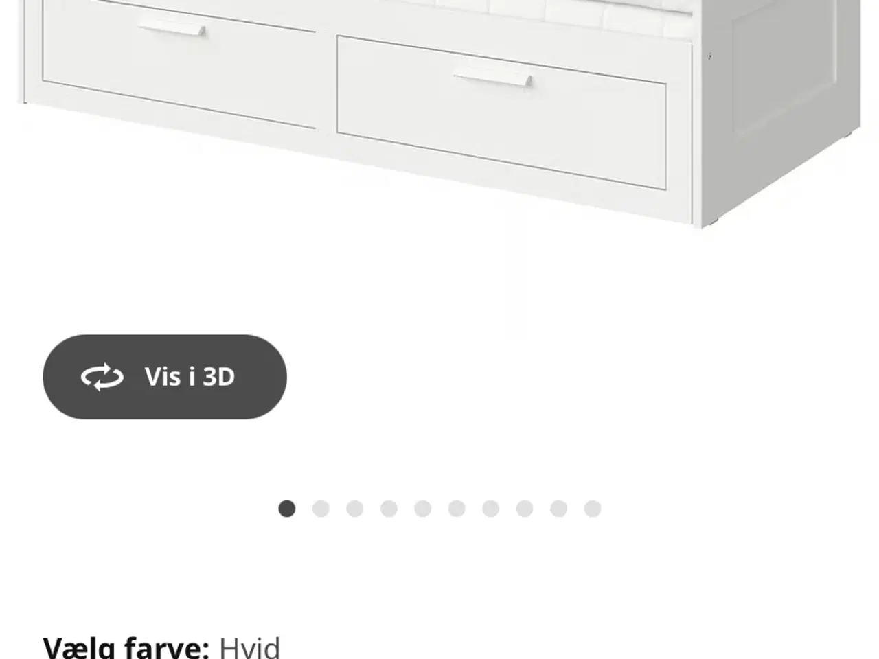 Billede 3 - IKEA brimnes seng med 2 madrasser