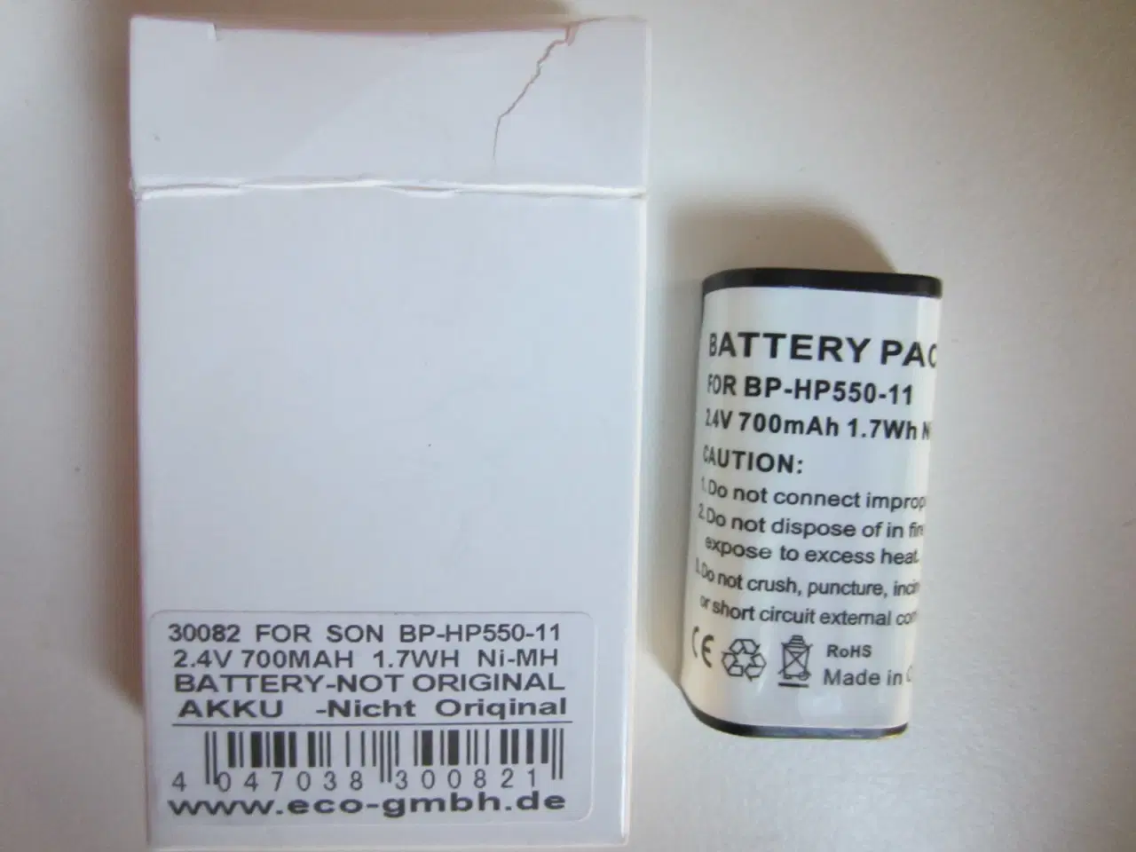 Billede 2 - BP-HP550-11 Ni-MH batteri 2.4 V 700mAh 1.7Wh