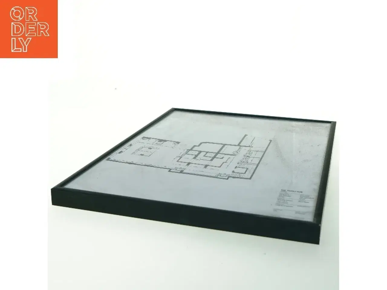 Billede 4 - Indrammet plantegning (str. 41x31 cm)