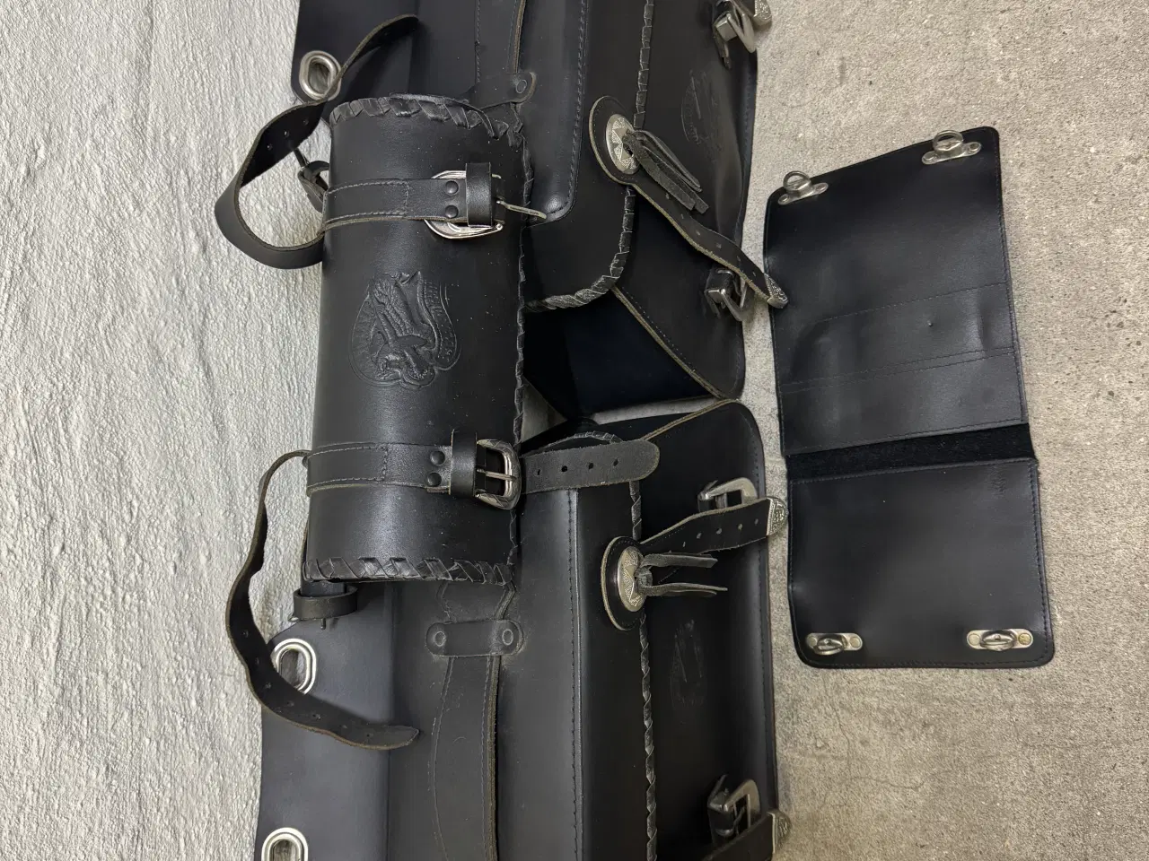 Billede 1 - Sidetasker i læder 