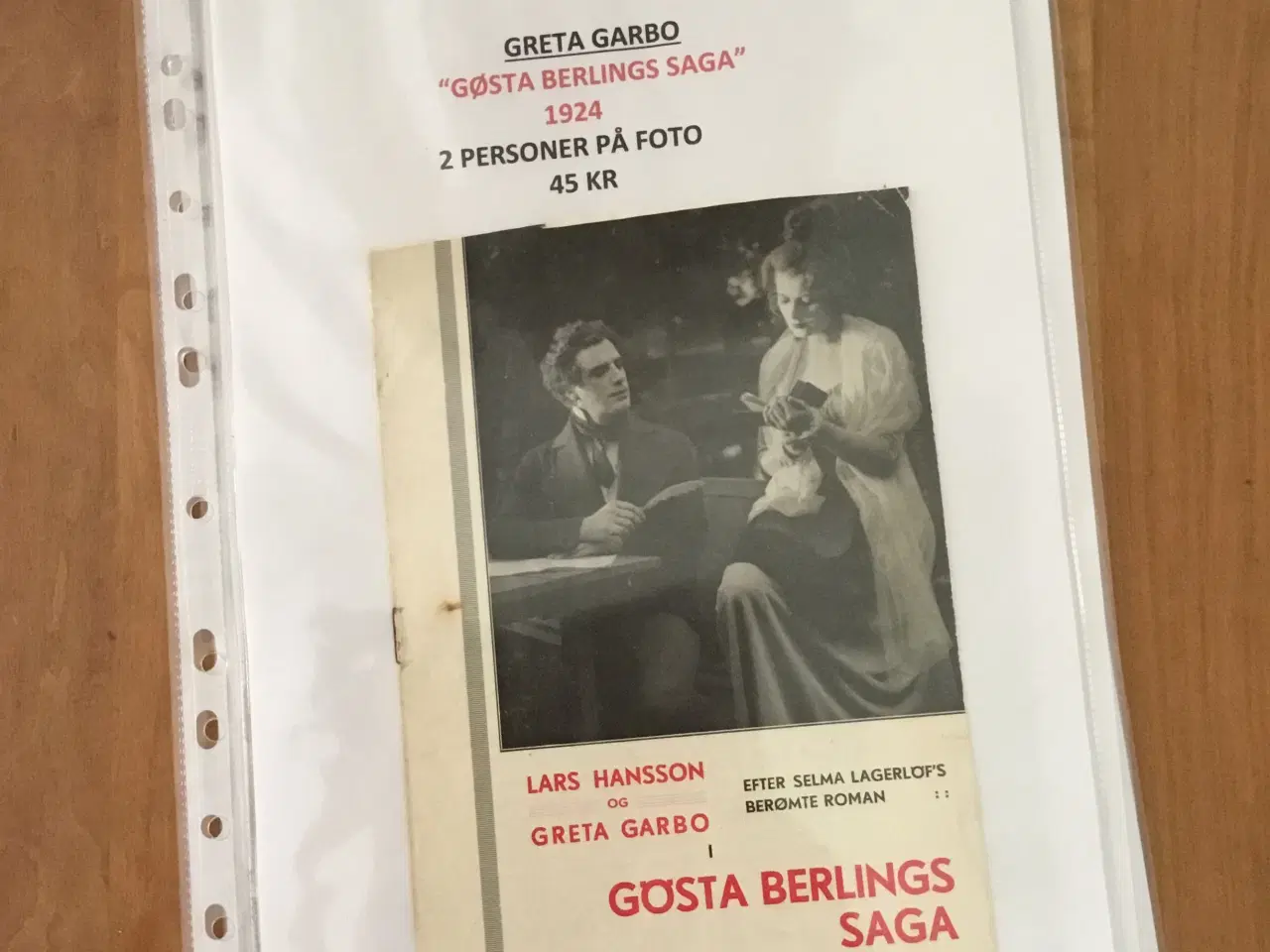Billede 1 - GRETA GARBO & TONY CURTIS - Pris pr Foto
