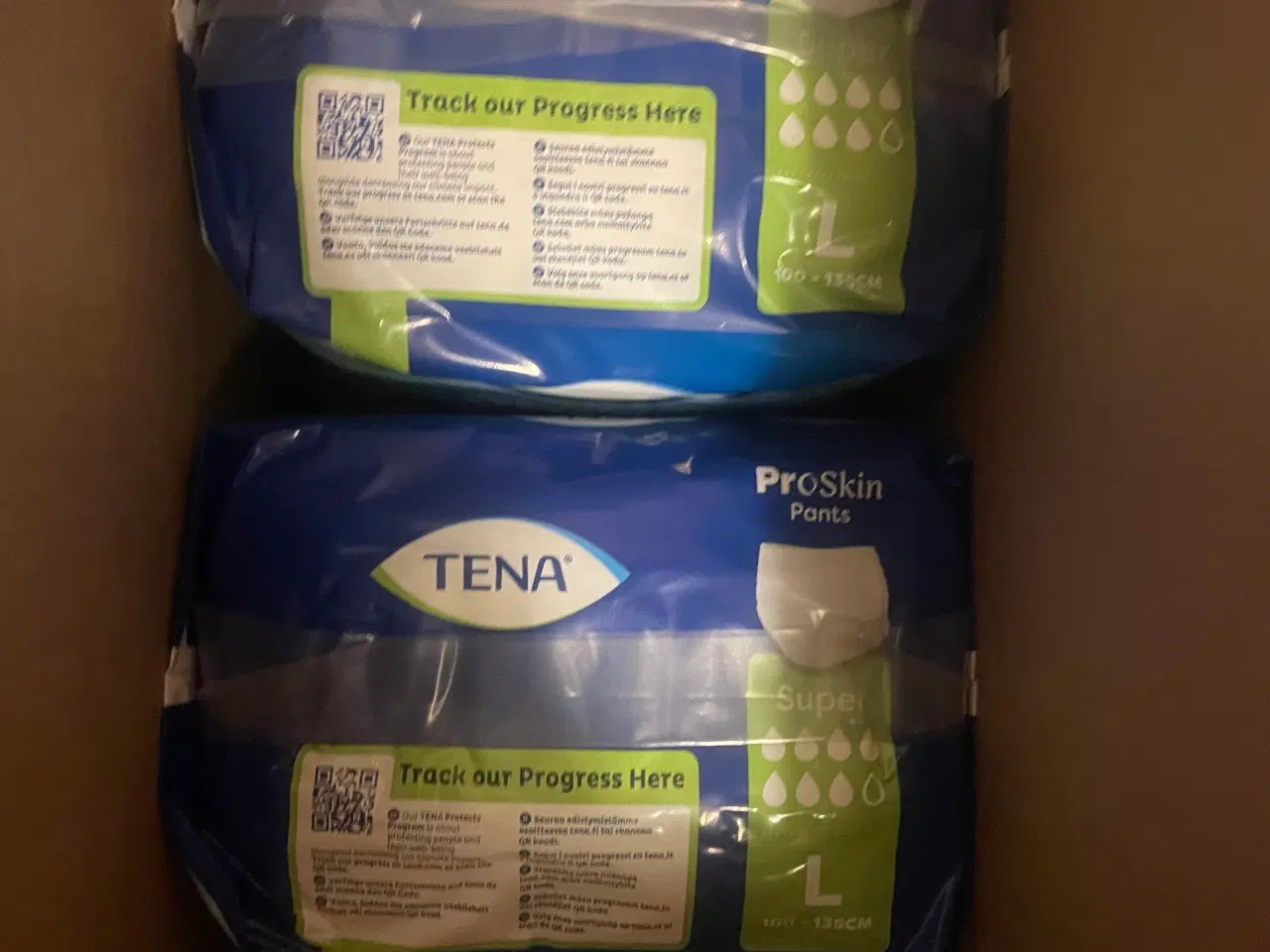 Billede 1 - 2 pakker buksebleer til voksne str. L.Nypris:221,-