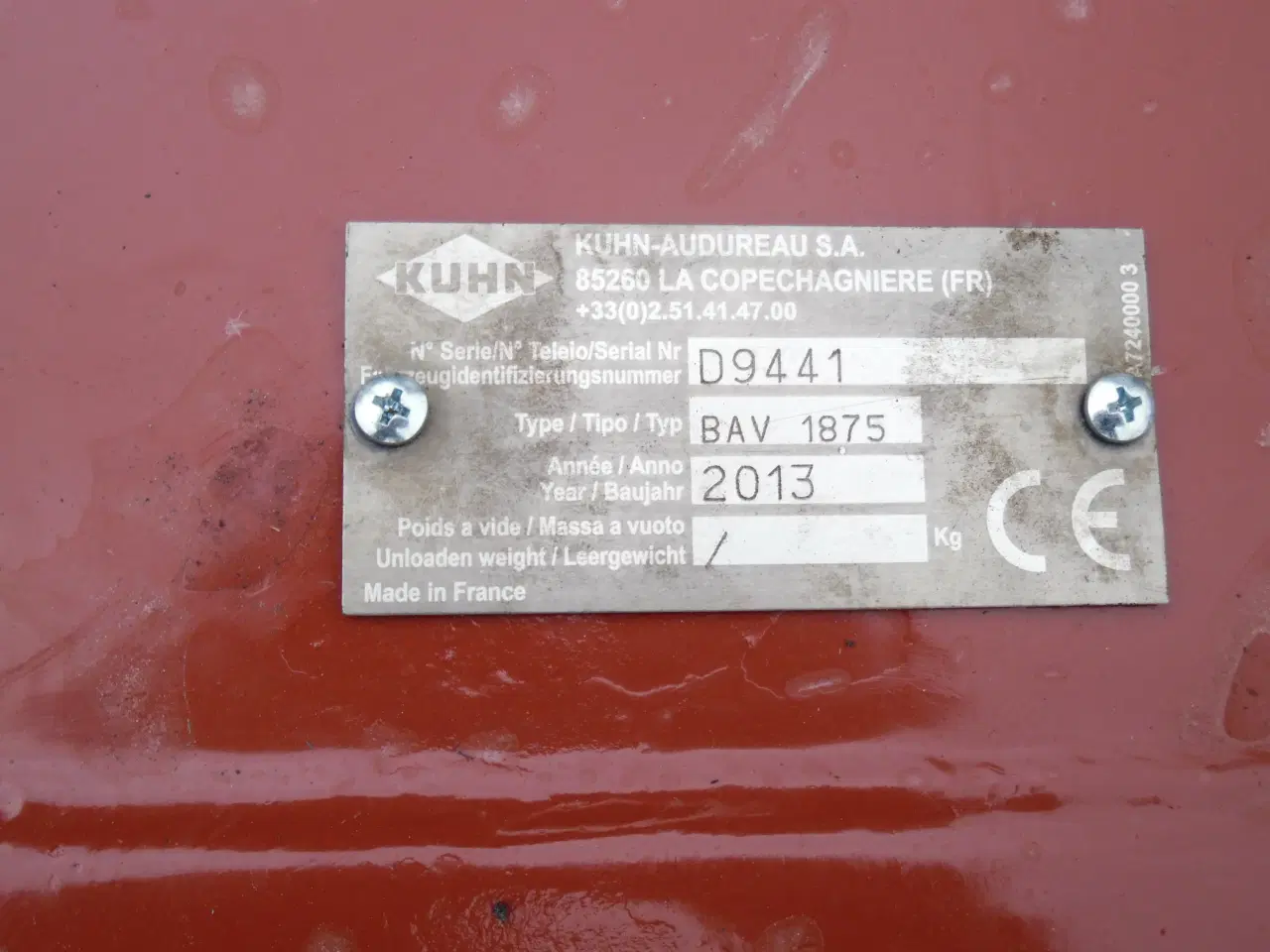 Billede 4 - Brakpudser Kuhn BAV 1875.