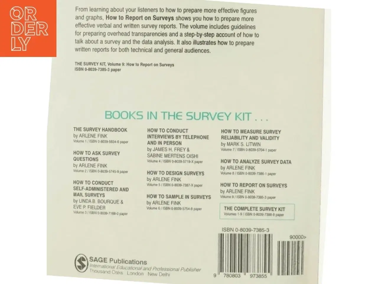 Billede 3 - How to Analyze Survey Data af Arlene Fink (Bog)