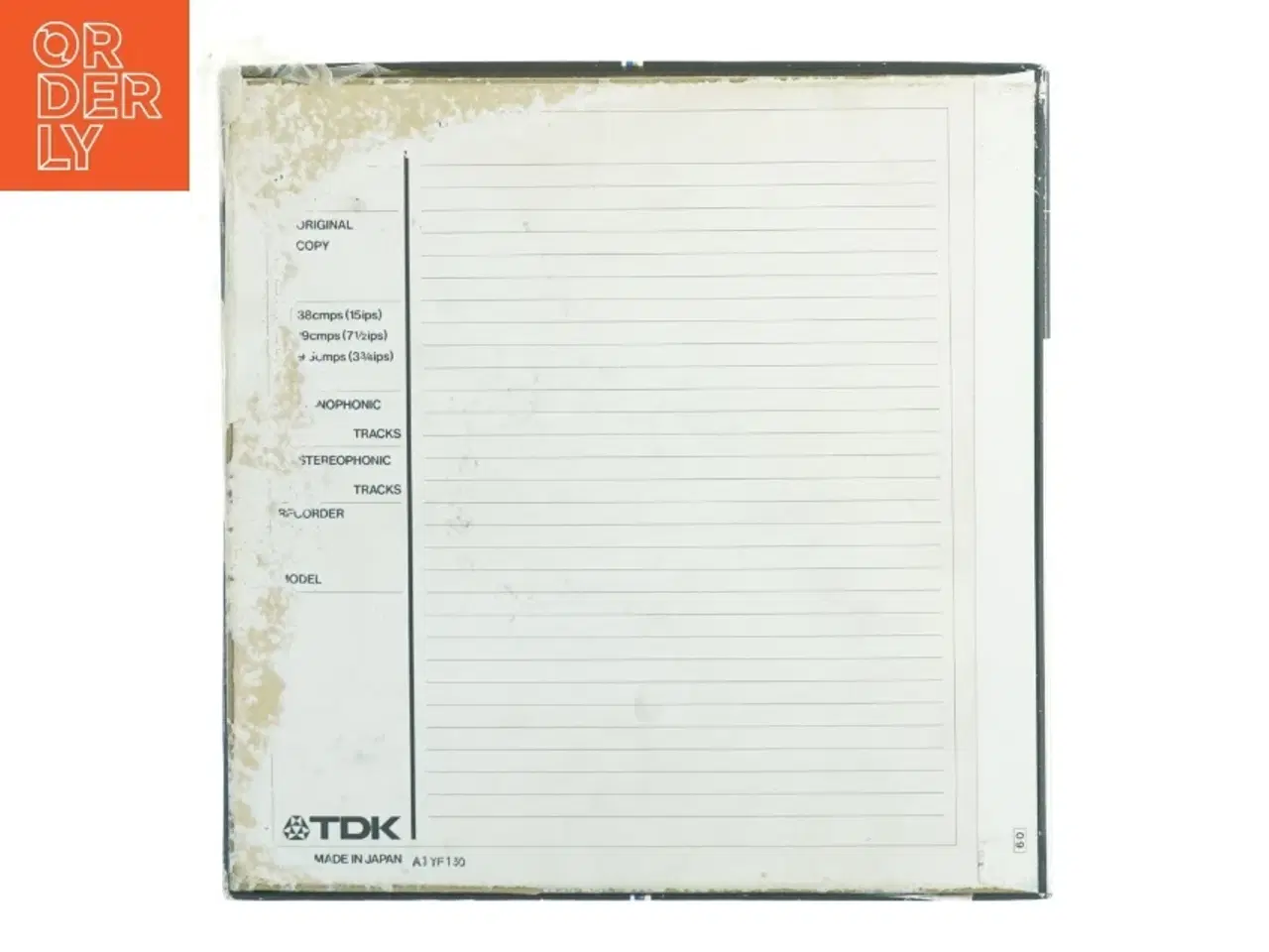 Billede 5 - TDK GX-35/180B Lydbånd metal spole m NAB kerne (str. 28 x 28 x 2 cm)