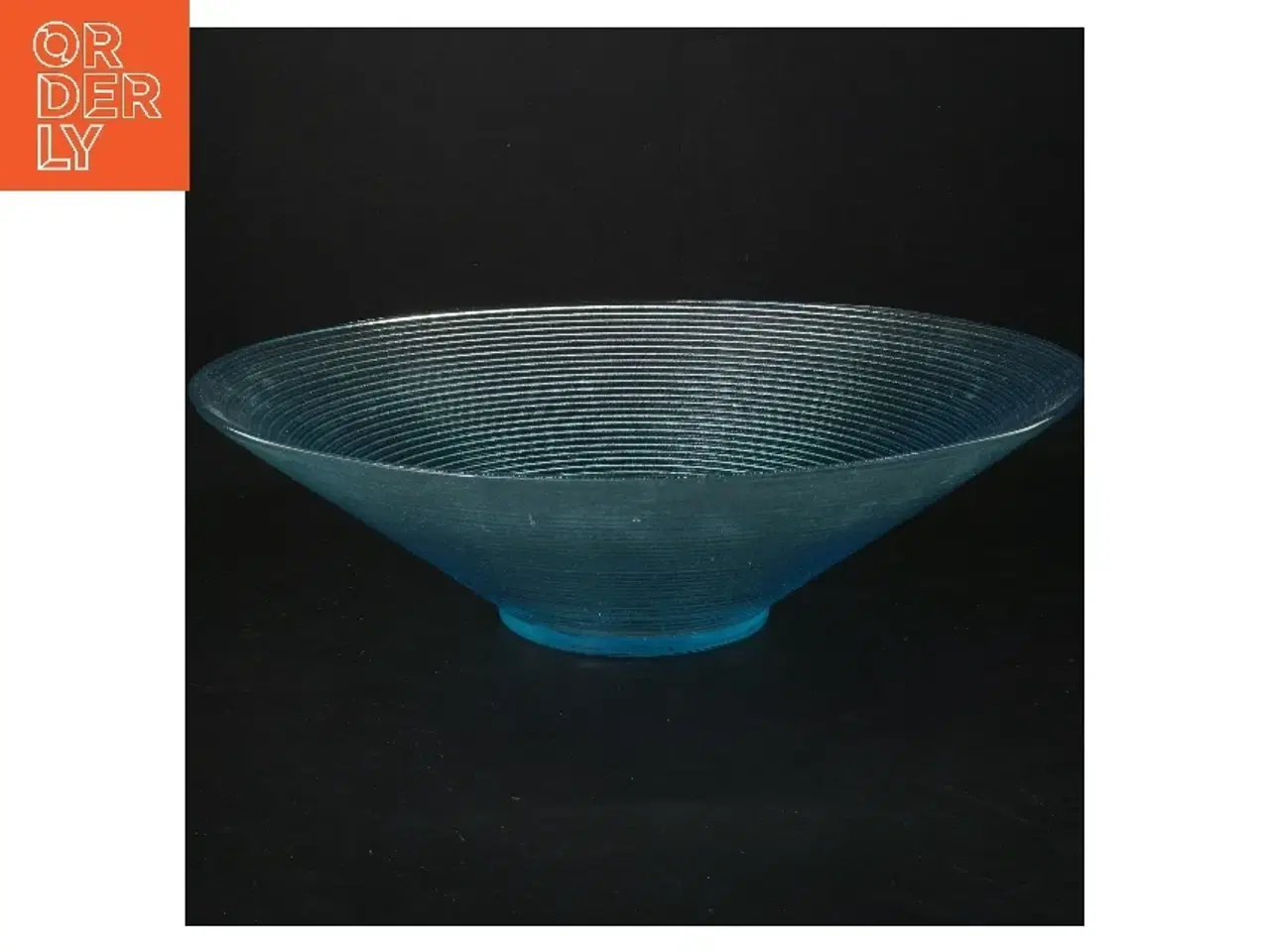 Billede 1 - Blå glasskål (str. Ø 29 cm)