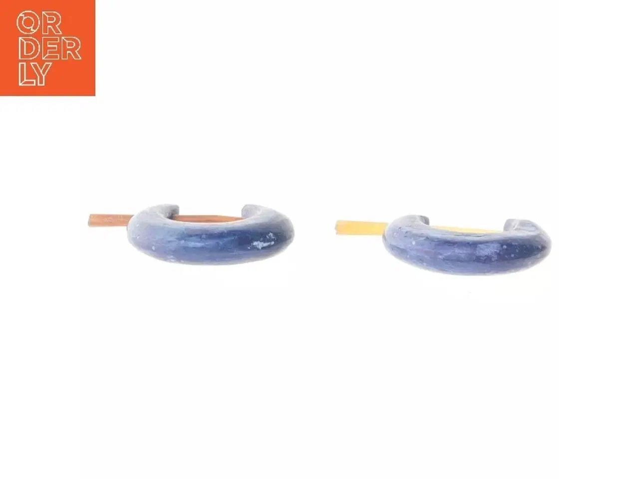 Billede 3 - Blå ørestikker (str. 2 cm)