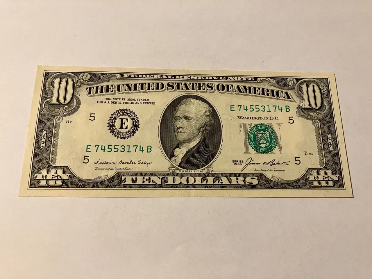 Billede 1 - 10 Dollars 1985 USA