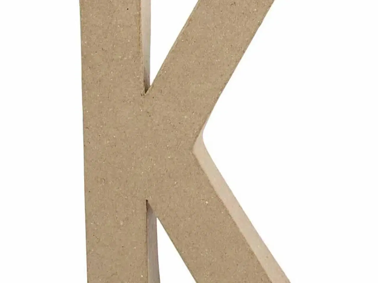 Billede 1 - Håndlavet Bogstav K i Papmaché - Unik Vægdekoration