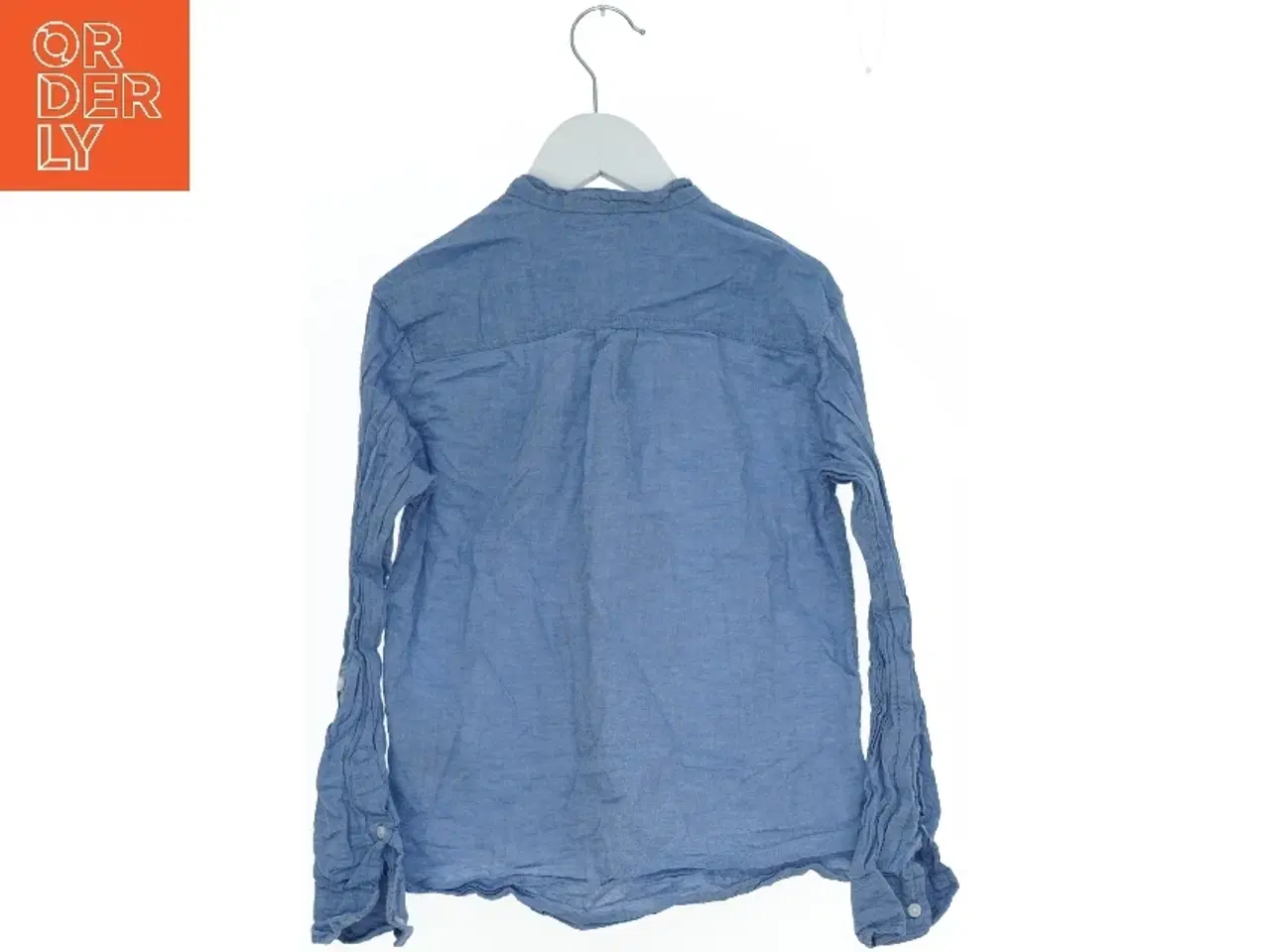 Billede 2 - Langærmet blå skjorte fra H&M (str. 140)
