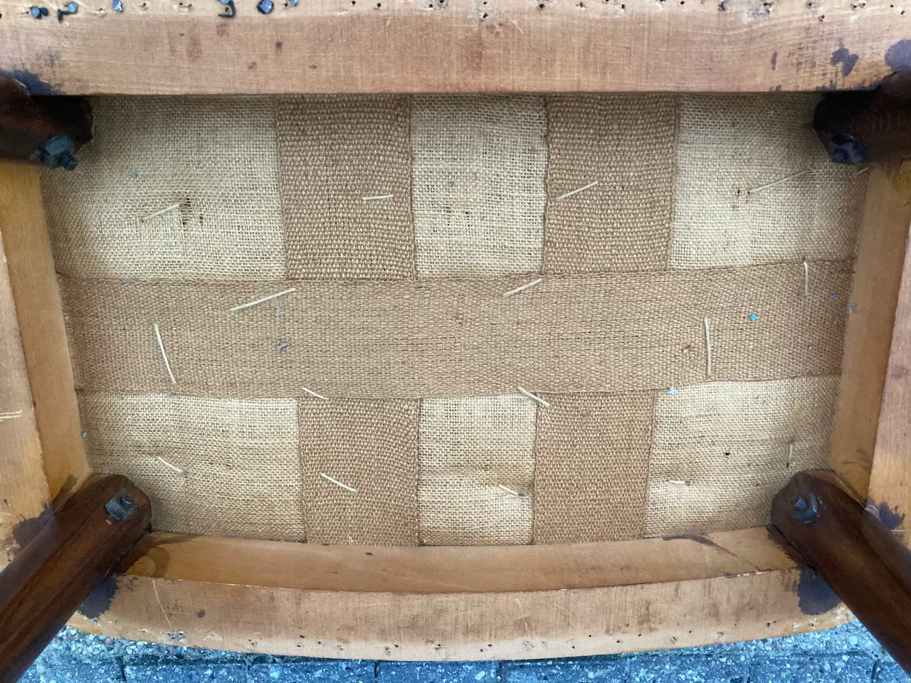 Billede 5 - Retro 60’er skammel / puf - med teak ben