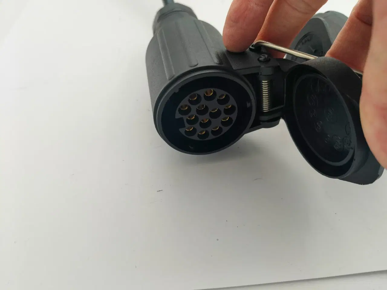 Billede 3 - Spiralkabel 13 polet Han/Hun 1,5 m