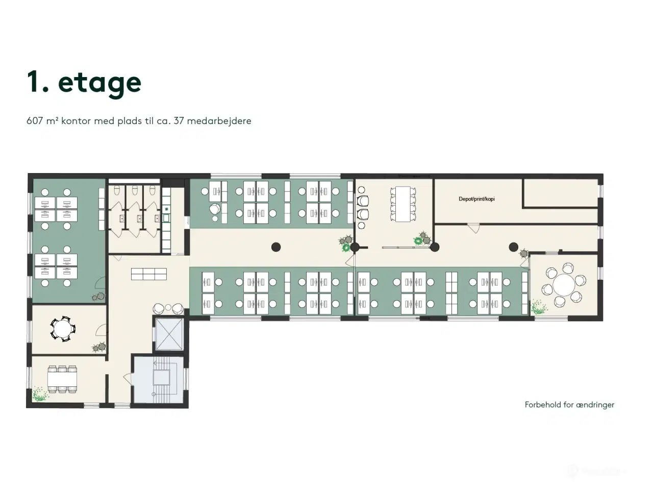 Billede 22 - 607 m² unikt lejemål med stor møbleret tagterrasse og skøn kantine