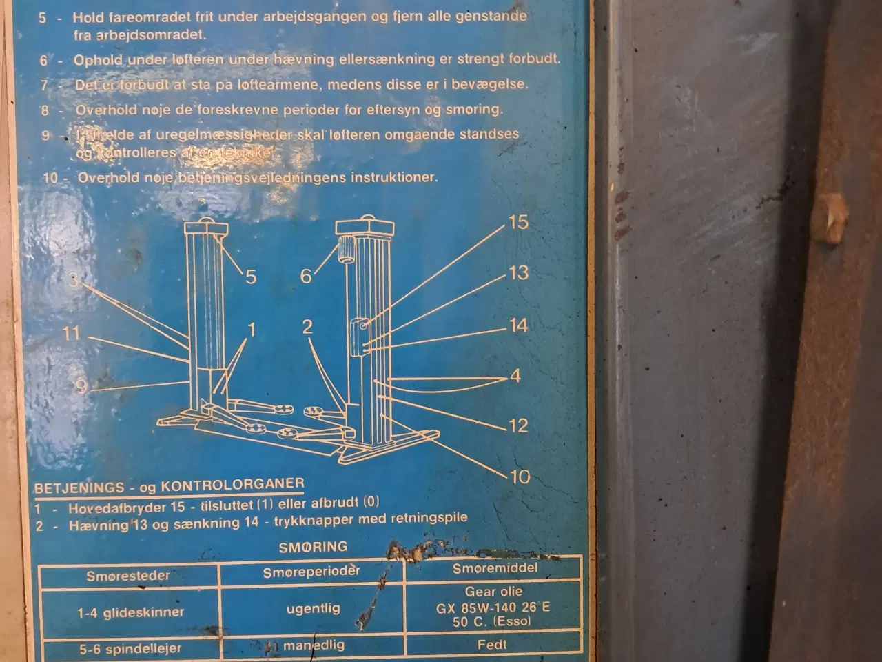 Billede 4 - 2 søjlet lift. 