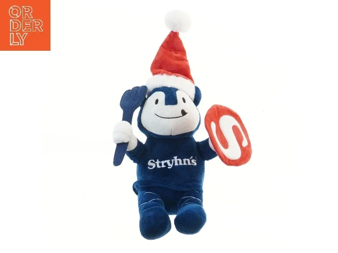 Billede 1 - Plyslegetøj med nissehue fra Stryhns (str. 32 cm)