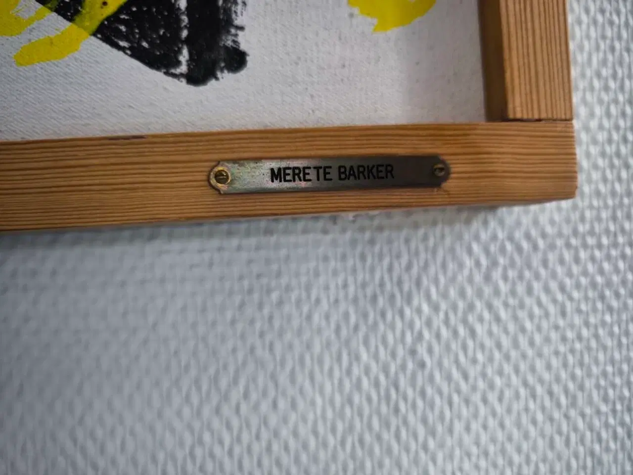 Billede 2 - Stort maleri i ramme MERETE BARKER