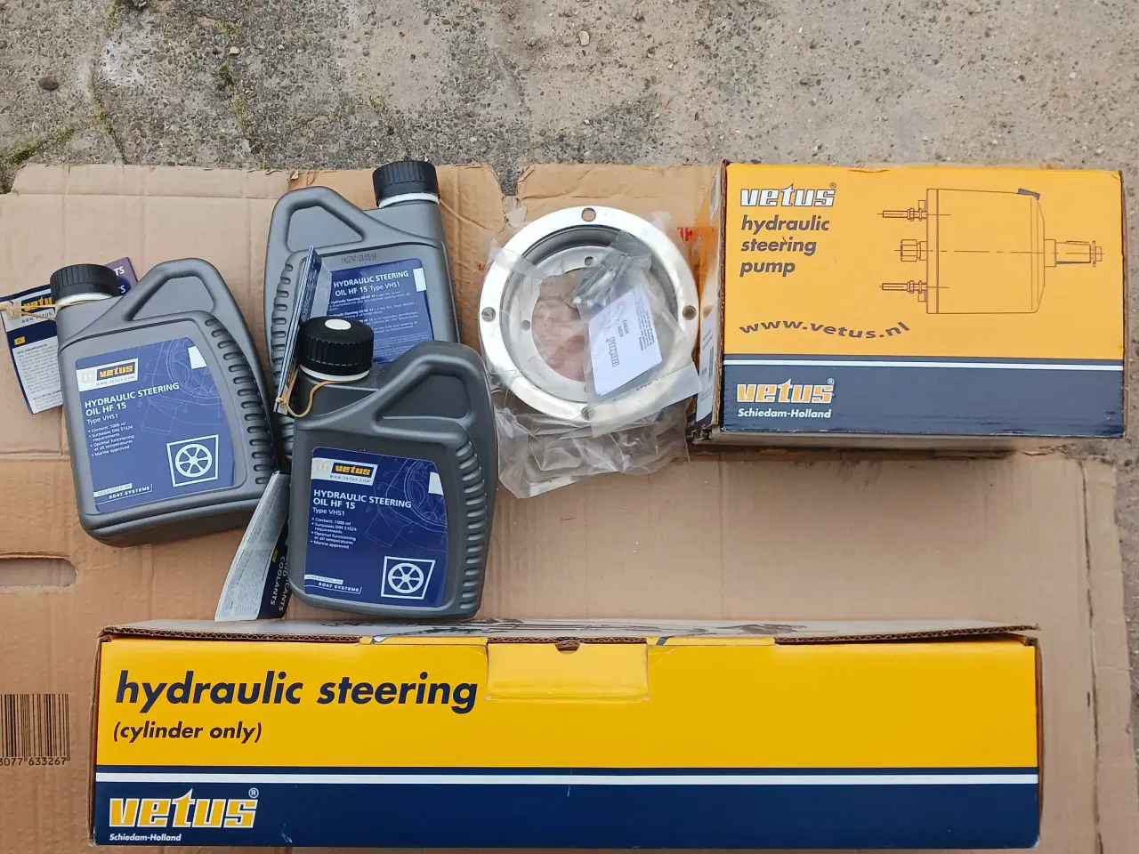 Billede 1 - Hydraulisk styring komplet indenbords