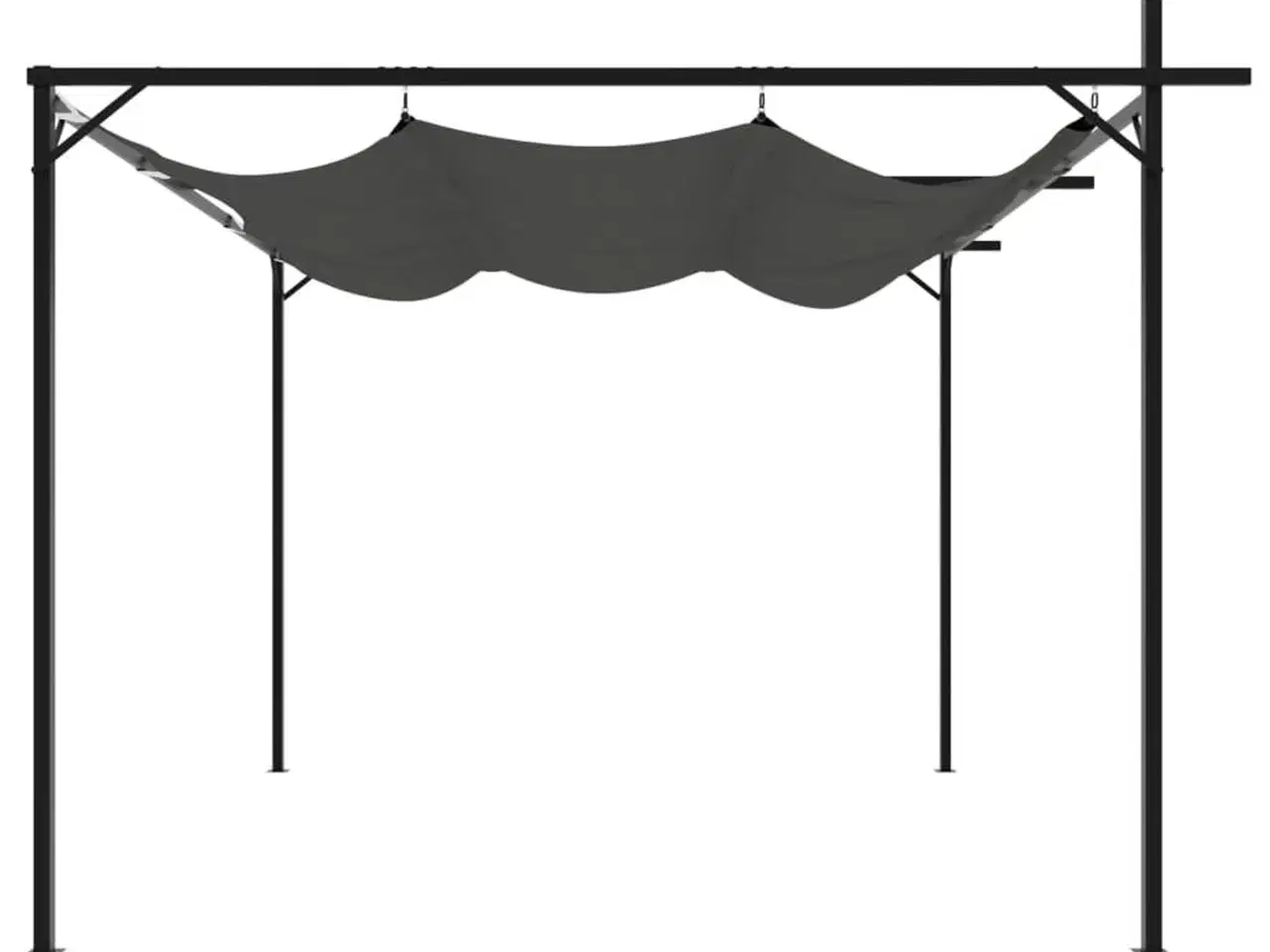 Billede 4 - Pergola med sammenrulleligt tag 295x292x230 cm antracitgrå