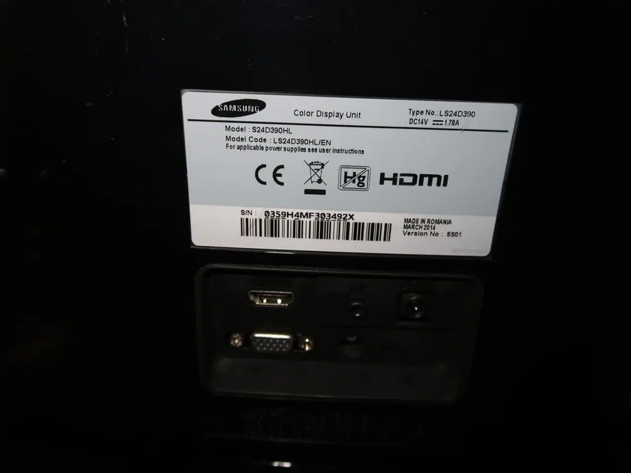 Billede 3 - 4 stk. computerskærme SAMSUNG S24D390HL, ACER S240HL m.fl.