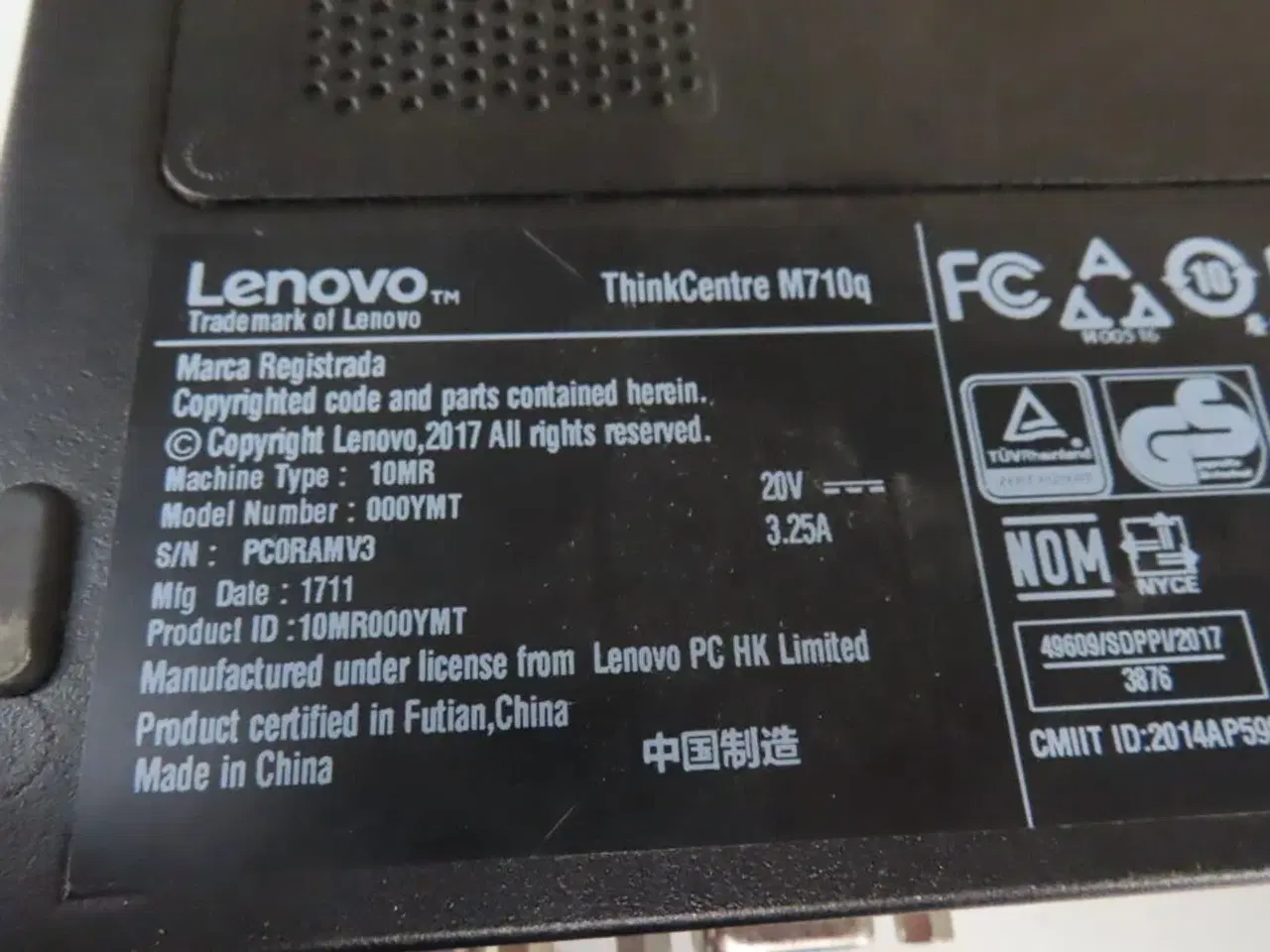 Billede 2 - Computer LENOVO THINKCENTRE M710q