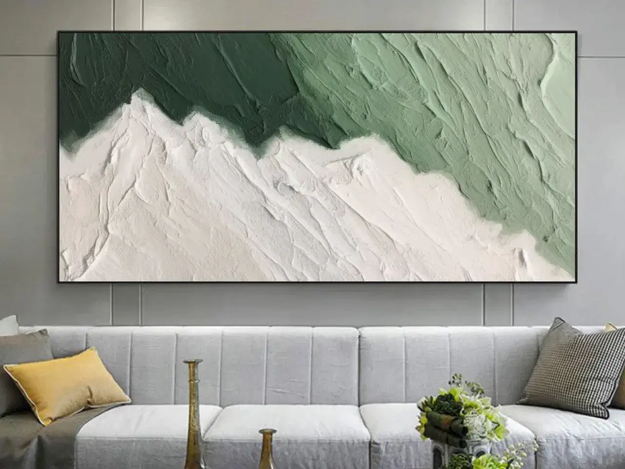 Billede 4 - Stort maleri 95 x 200 cm (Gratis levering)