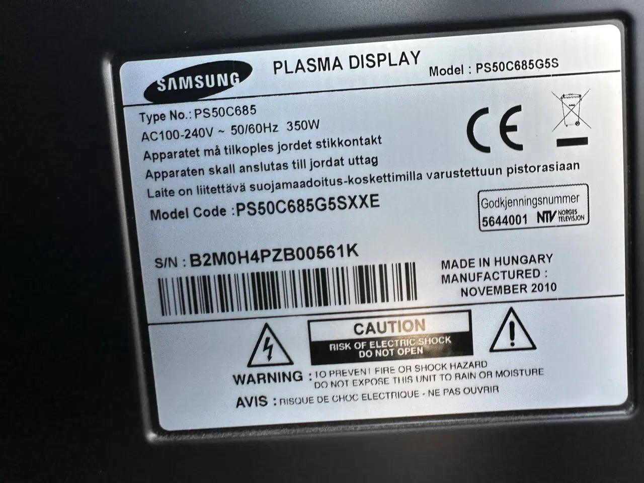 Billede 3 - Samsung 50” TV