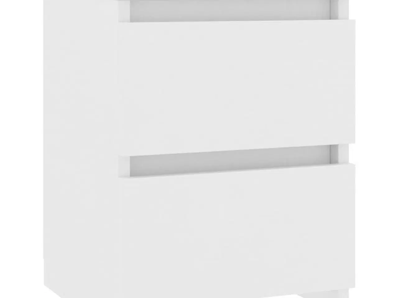 Billede 3 - Sengeborde 2 stk. 30x30x40 cm konstrueret træ hvid