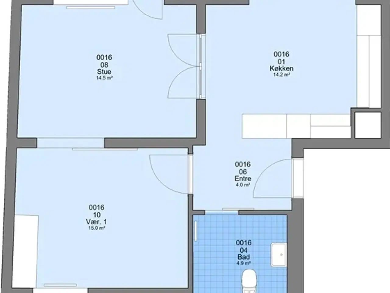 Billede 1 - 2 værelses lejlighed på 80 m2, Viborg