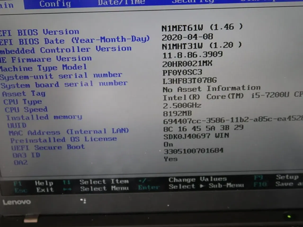 Billede 4 - Bærbar computer LENOVO X1 Carbon 5th Gen.