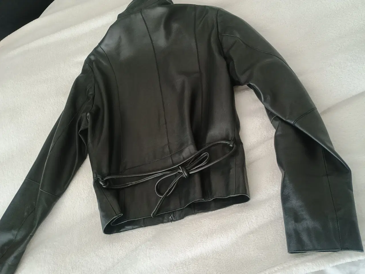 Billede 4 - Skindjakke, ægte, sortbrun, small
