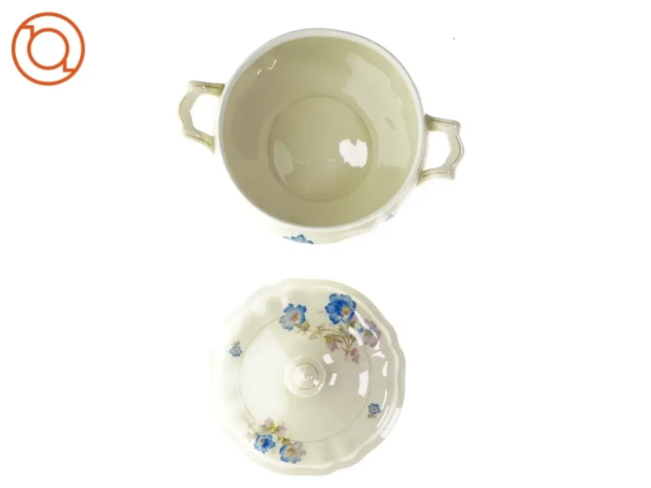 Billede 3 - Suppe terin med låg (str. HØ 15x25 cm)