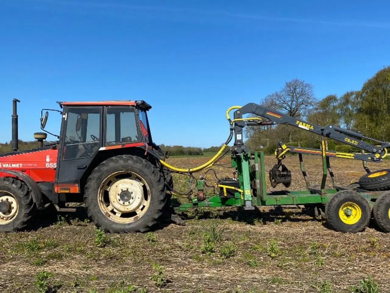 Billede 5 - Valmet 655 GLTX 4WD / Farma skovvogn med C5,3 G2 kran