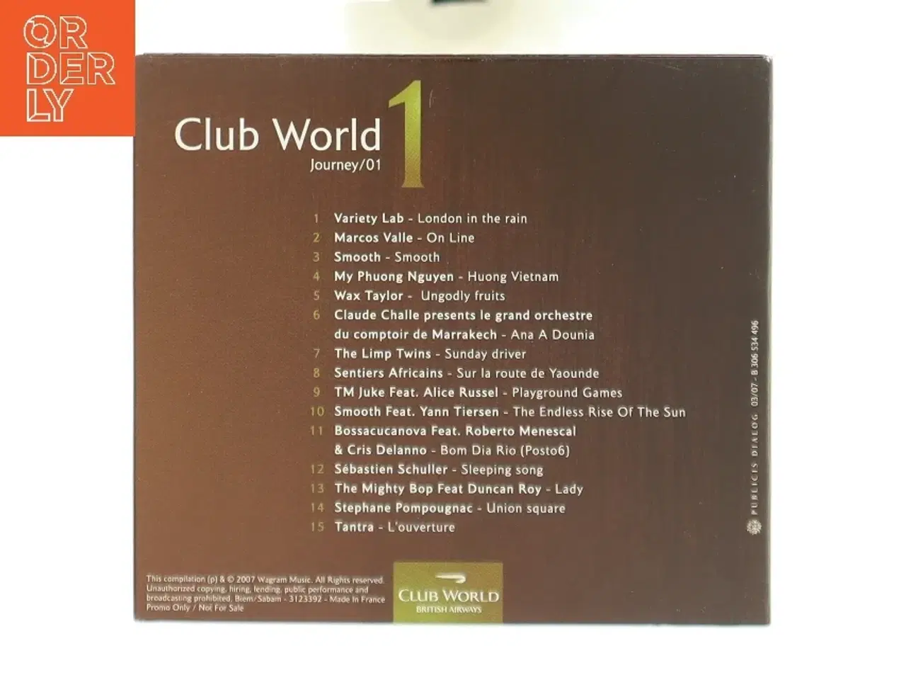 Billede 2 - Club World Promo CD fra British Airways