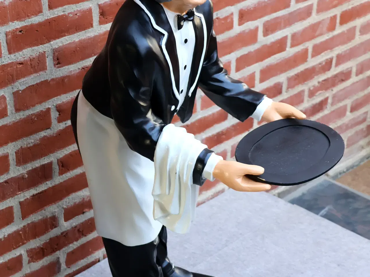 Billede 3 - Tjenerfigur m/bakke H ca 100cm. 