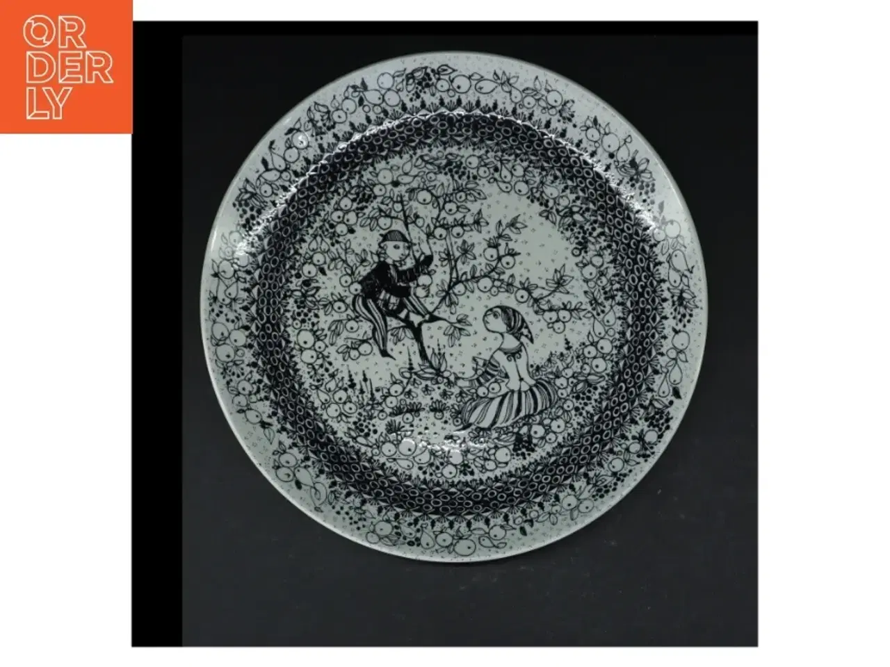 Billede 1 - Dekorativ porcelænstallerken, Bjørn Wiinblad (str. Ø. 27 cm)