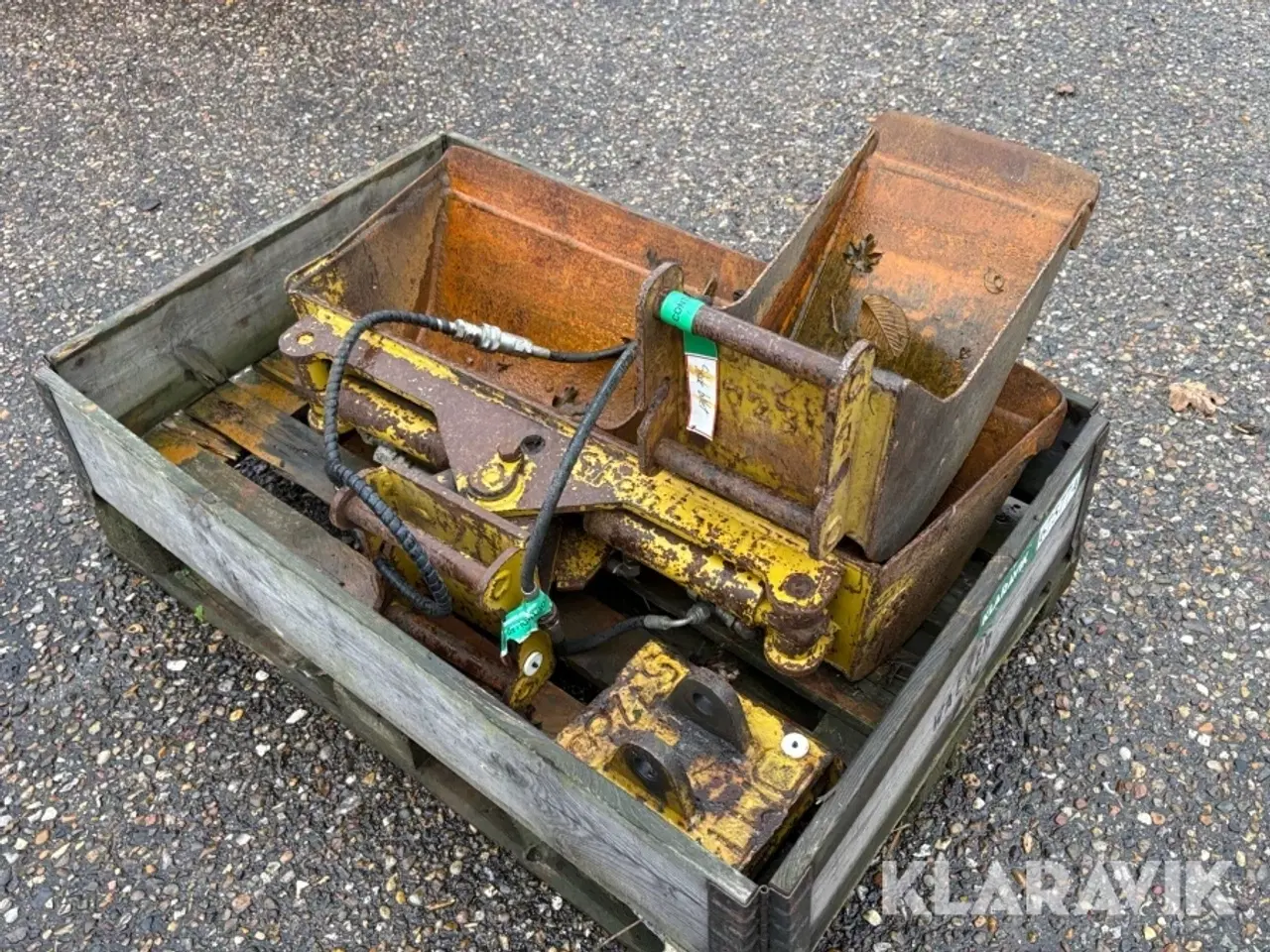 Billede 4 - Planerskovl, Graveskovl og adapter til lynskifte