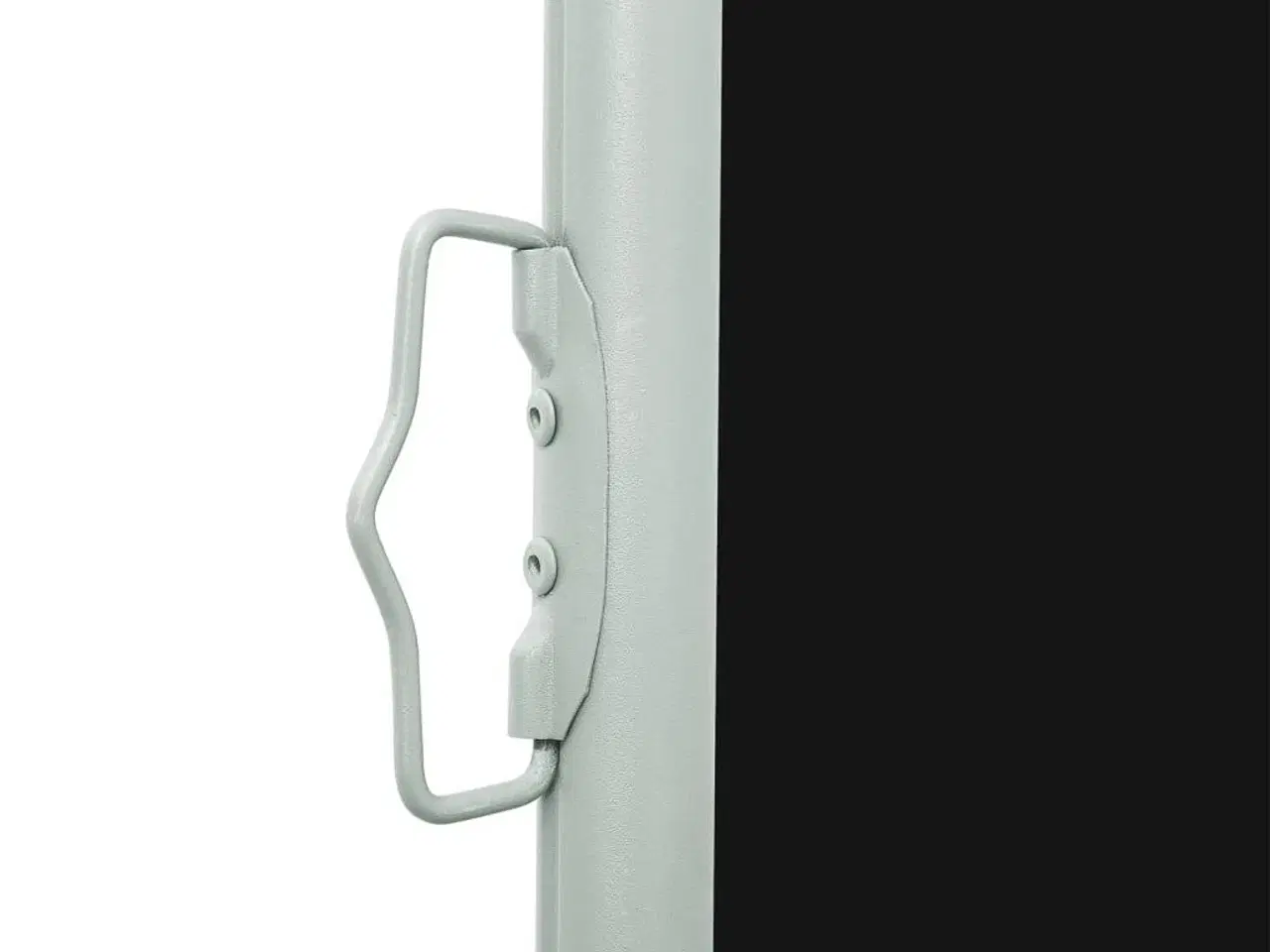 Billede 4 - Sammenrullelig sidemarkise til terrassen 140x600 cm sort