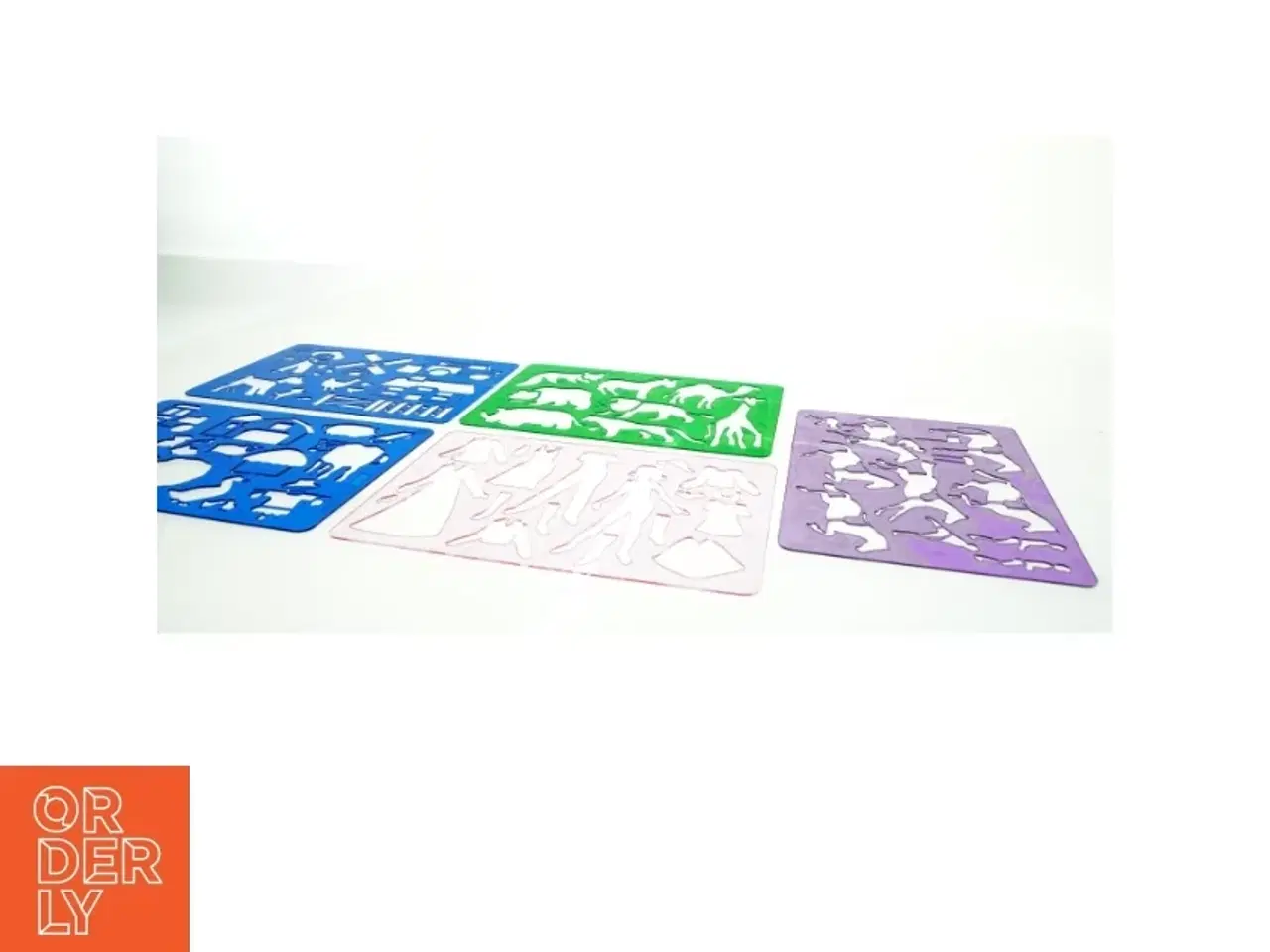Billede 2 - Plast tegne stencils (str. 27 x 19 cm)