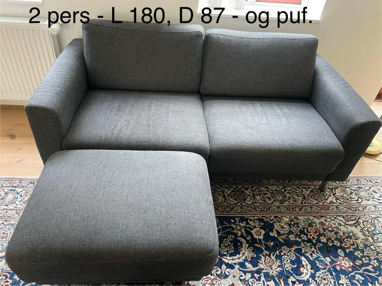 Billede 2 - 3+2 pers sofaer og puf