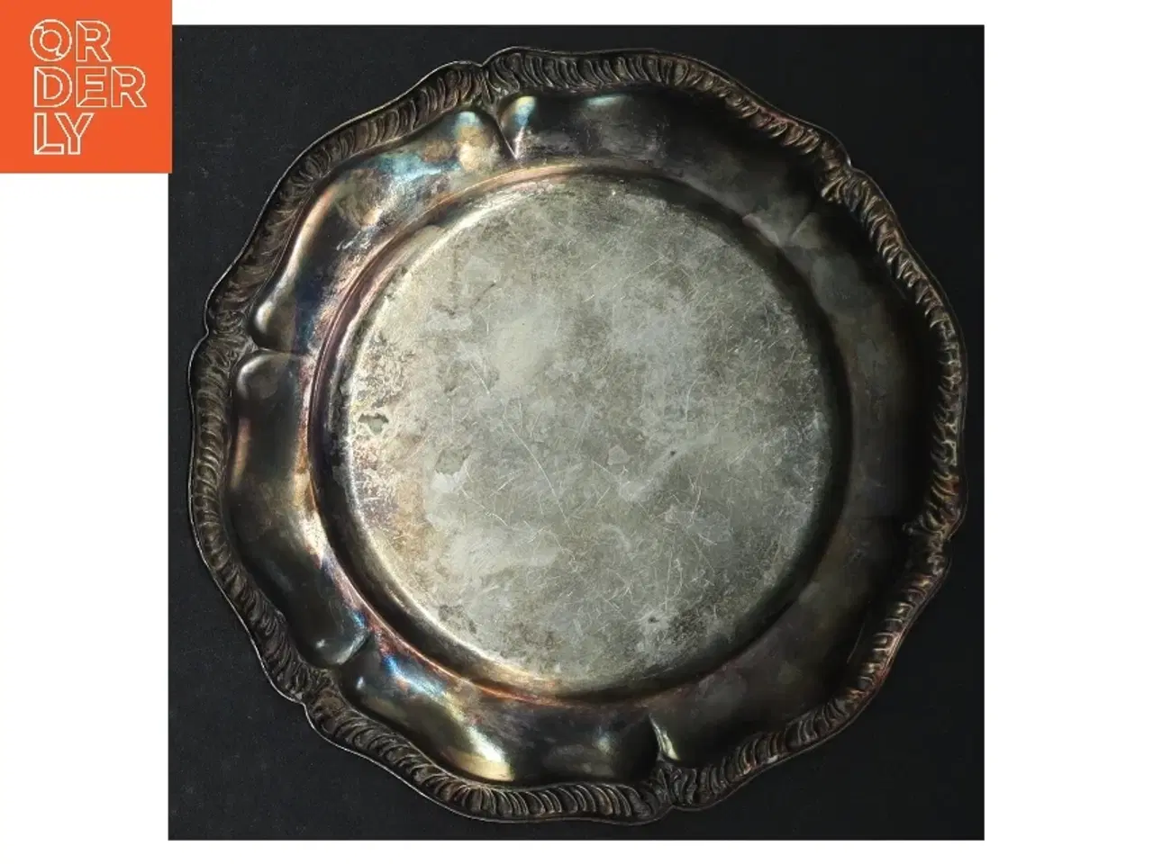 Billede 4 - Sølvfarvet bakke (str. Ø. 17 cm)